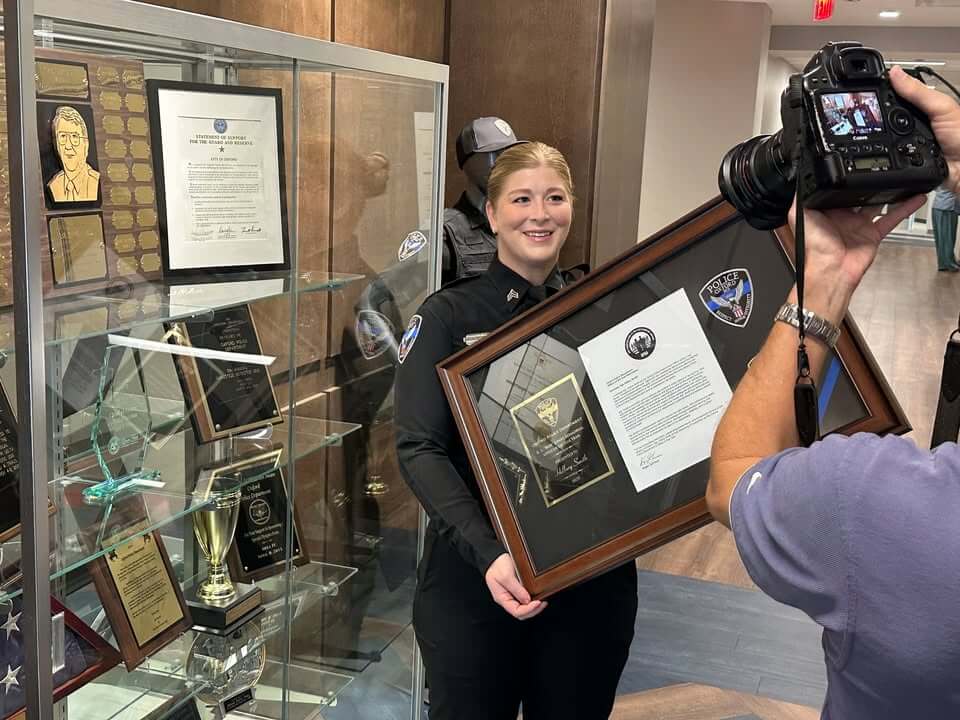 Daily Journal features Sgt. Hillary Smith after Officer of Year honor