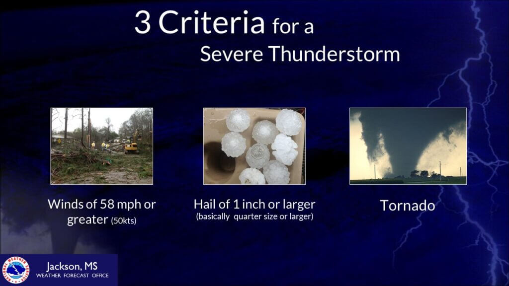 Officials explain severe thunderstorm warning criteria