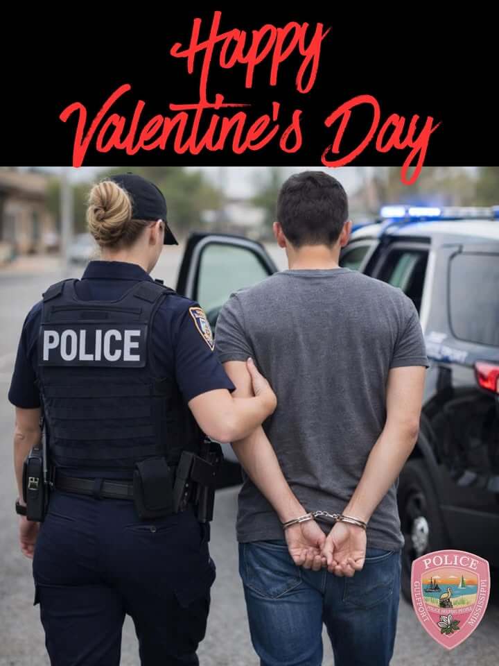 Gulfport police post Valentine's Day warning on social media