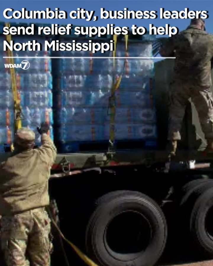 Columbia sends relief supplies to families displaced by storm