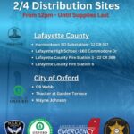 Officials distribute water, MREs at Lafayette County, Oxford sites Officials distribute water, MREs at Lafayette County, Oxford sites