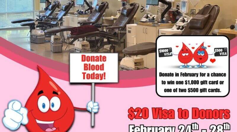 Mississippi Blood Services offers $1,000 prize for donors