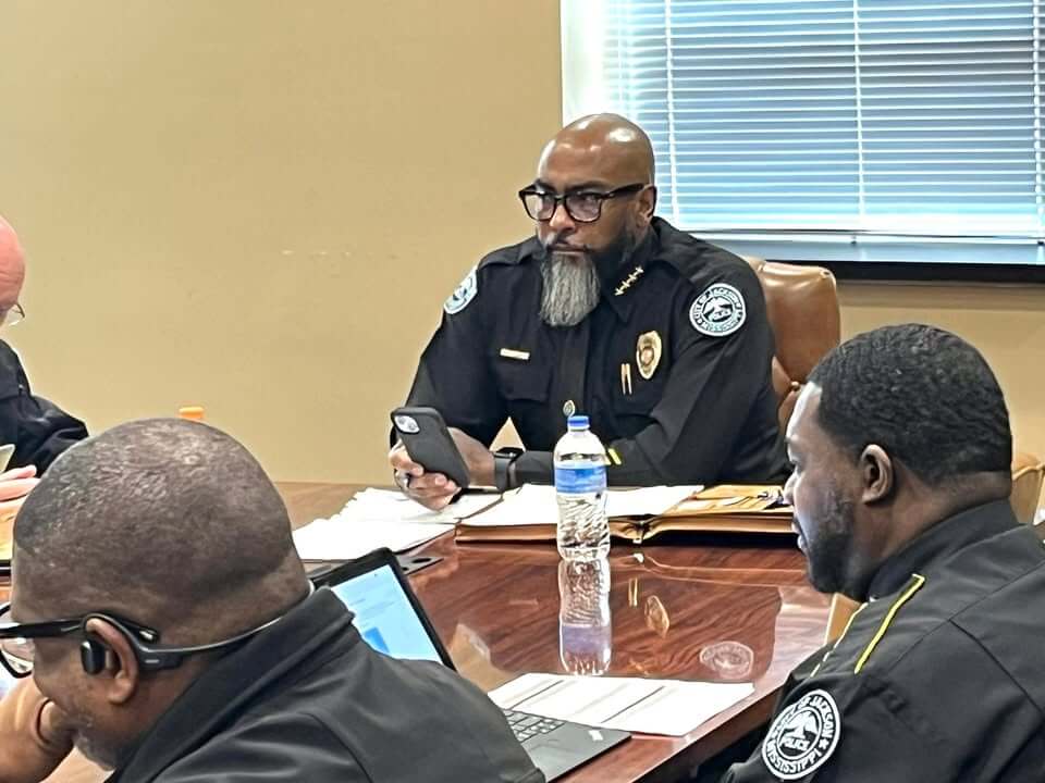 Jackson police hold weekly executive command staff meeting