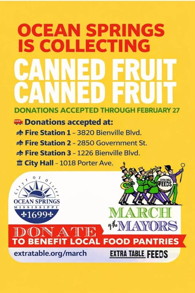 Ocean Springs joins March of the Mayors canned food drive