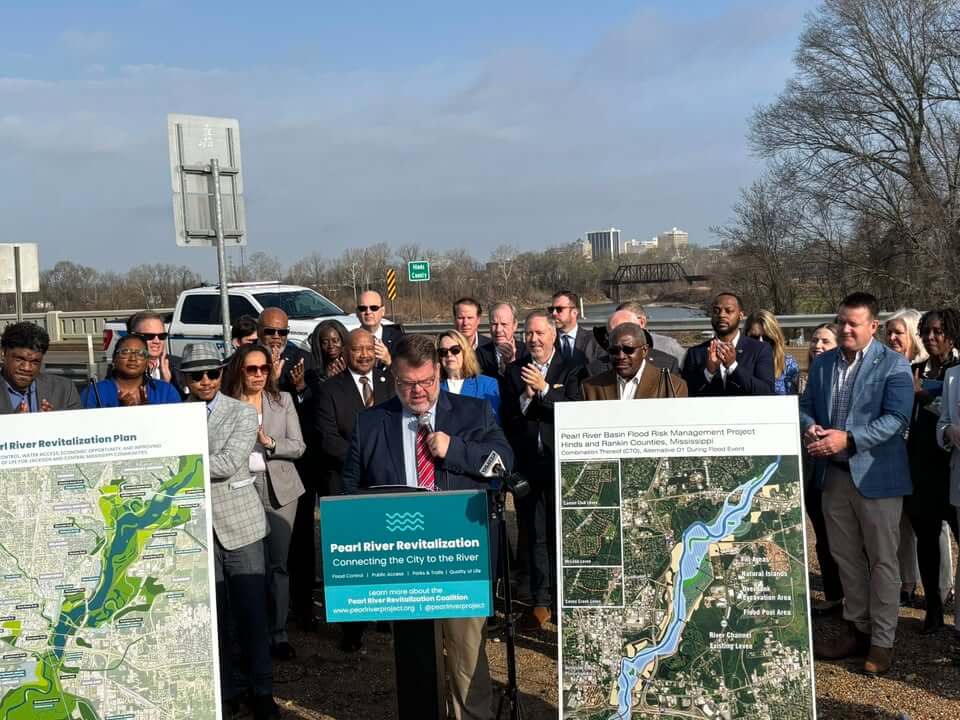 Jackson police chief joins leaders at Pearl River widening plan unveiling