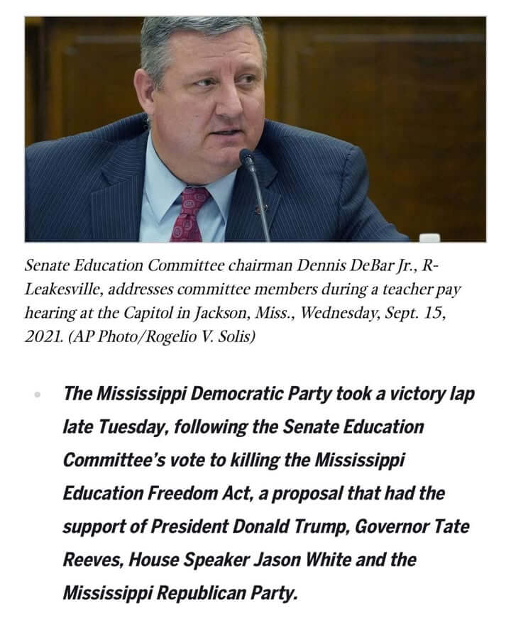Conservative accuses Hosemann, DeBar of killing GOP education priority