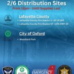Lafayette County starts MRE, water distribution Feb. 6 Lafayette County starts MRE, water distribution Feb. 6