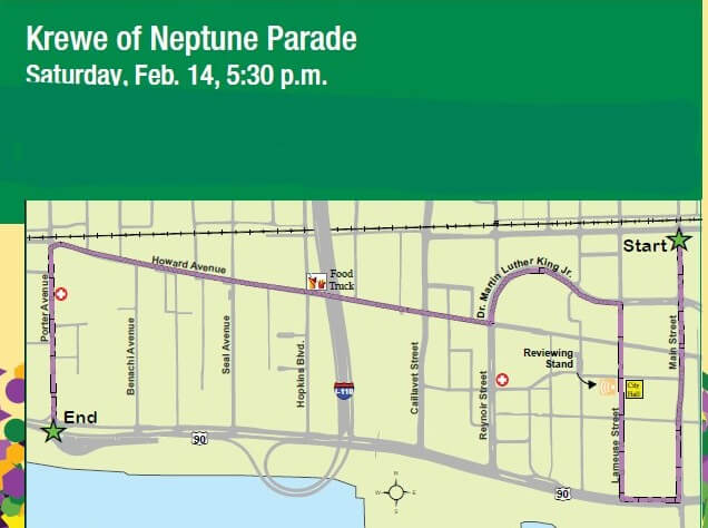 Police begin closing intersections along Krewe of Neptune route at 3:45 p.m.
