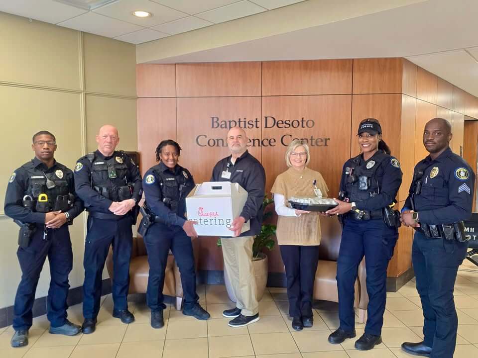 Baptist Memorial Hospital-Desoto provides breakfast to officers