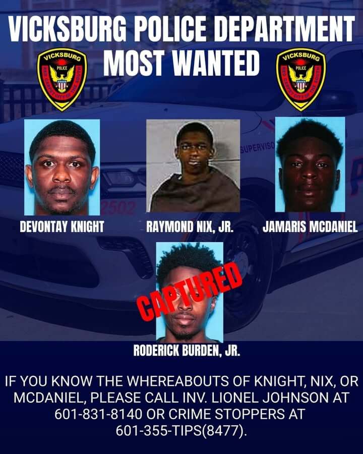 Vicksburg Police Department posts brief Facebook update
