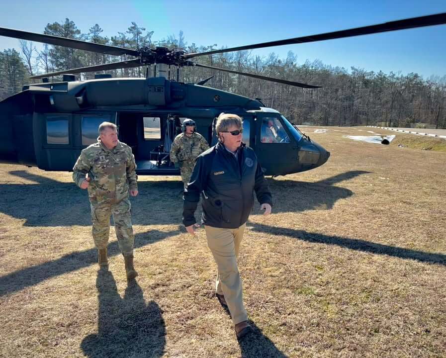 Gov. Reeves visits communities impacted by storm in Alcorn County