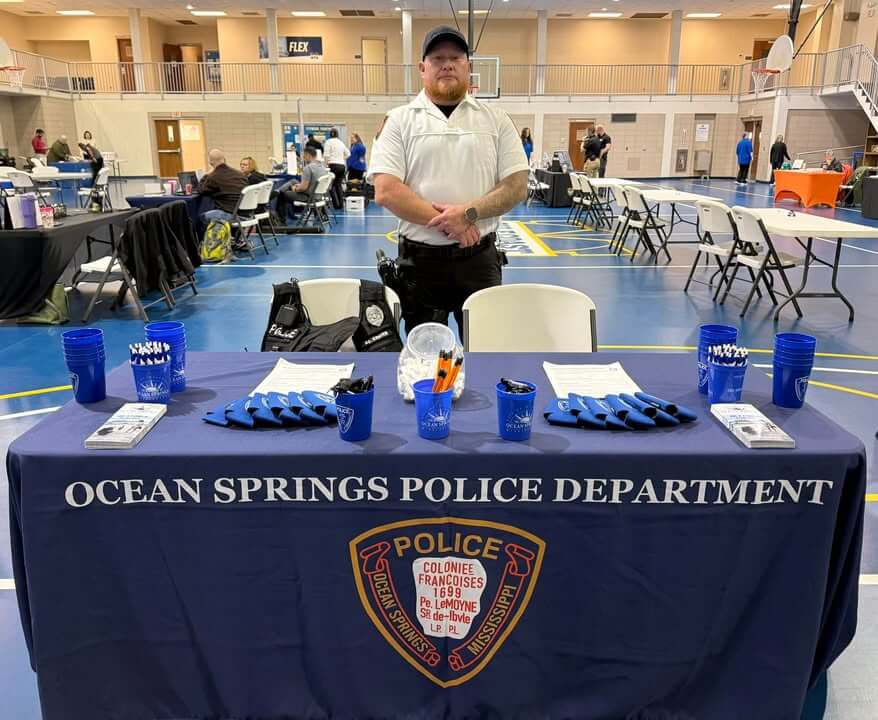 Ocean Springs Police recruit at Coastal Mississippi job fair