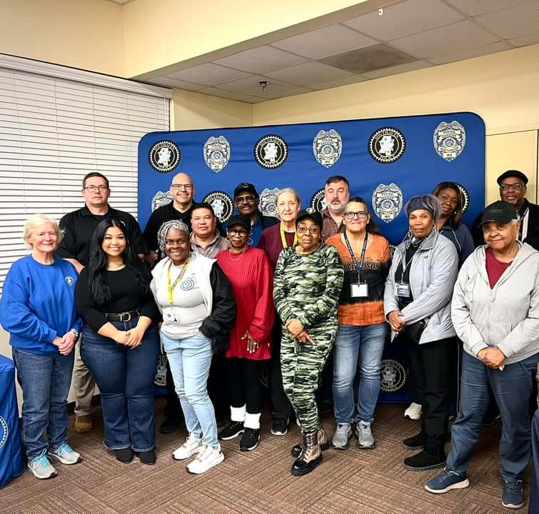 Officer Kjellin briefs Citizens Police Academy on hostage negotiations