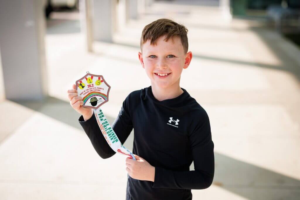 Run the Rainbow medal designed by 9-year-old patient supports Children’s of Mississippi