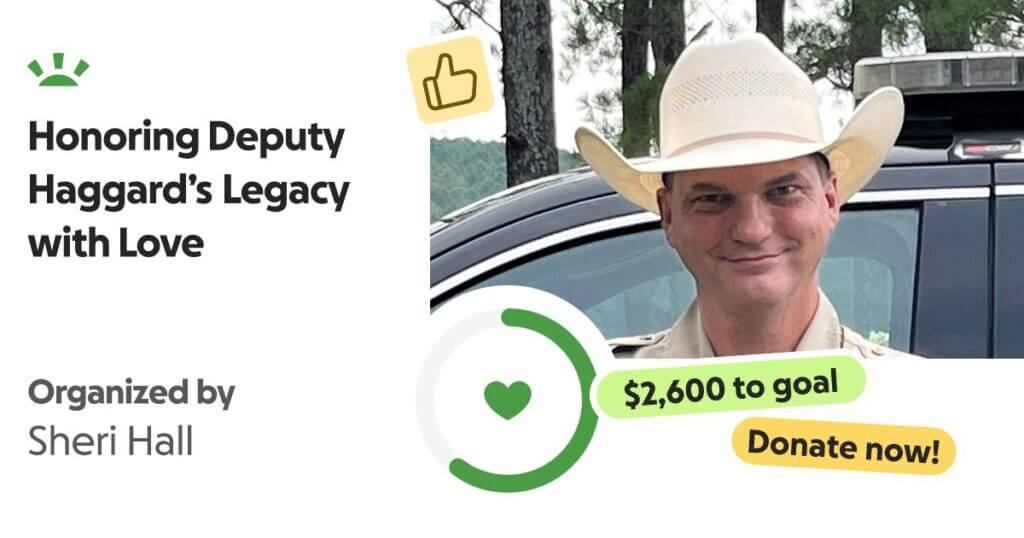 Organizer launches official fundraiser for Deputy Haggard's family