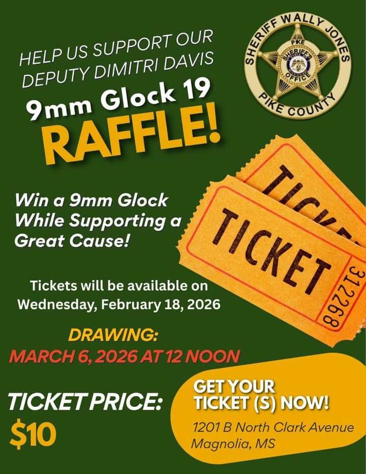 Pike County Sheriff's Office announces raffle