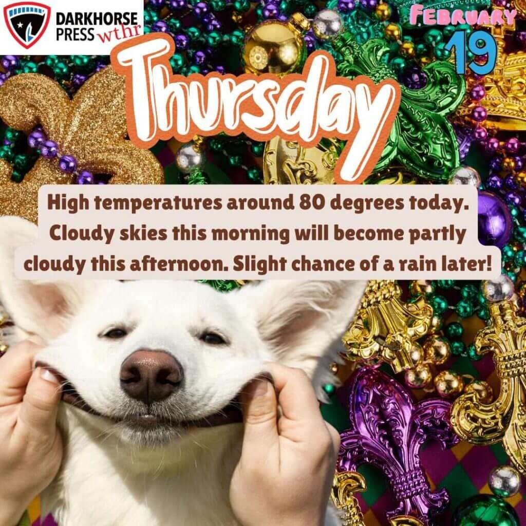 Cloudy, warm Thursday; isolated severe storms possible Saturday