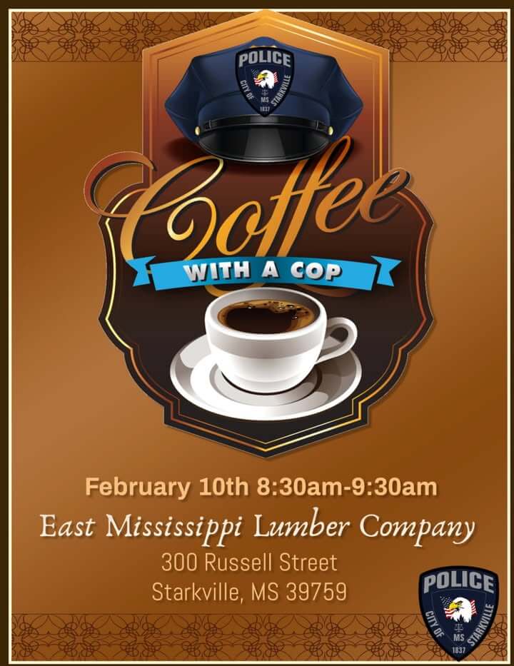 Local officers host Coffee with a Cop in Starkville