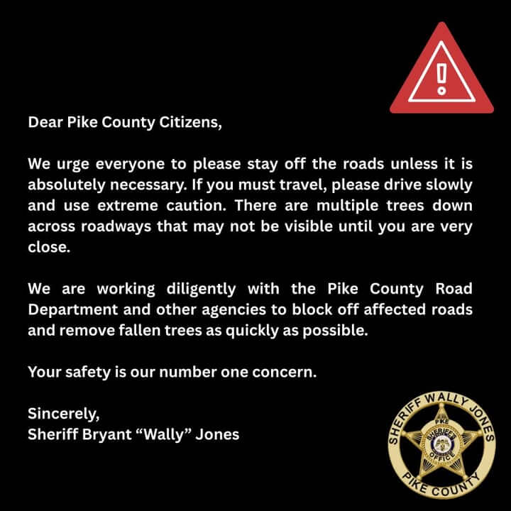 Pike County Sheriff's Office issues safety notice