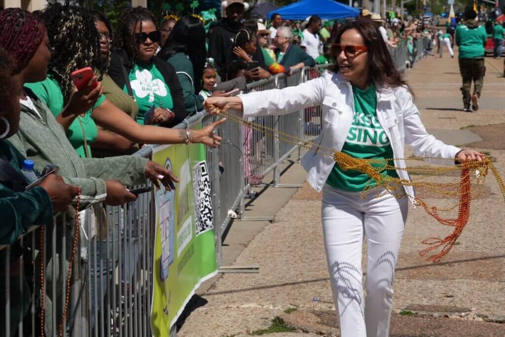 Chief Brackney joins St. Patrick's Day parade in Jackson