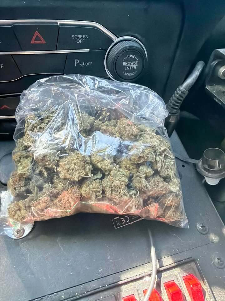Deputy warns driver after marijuana tossed from speeding car