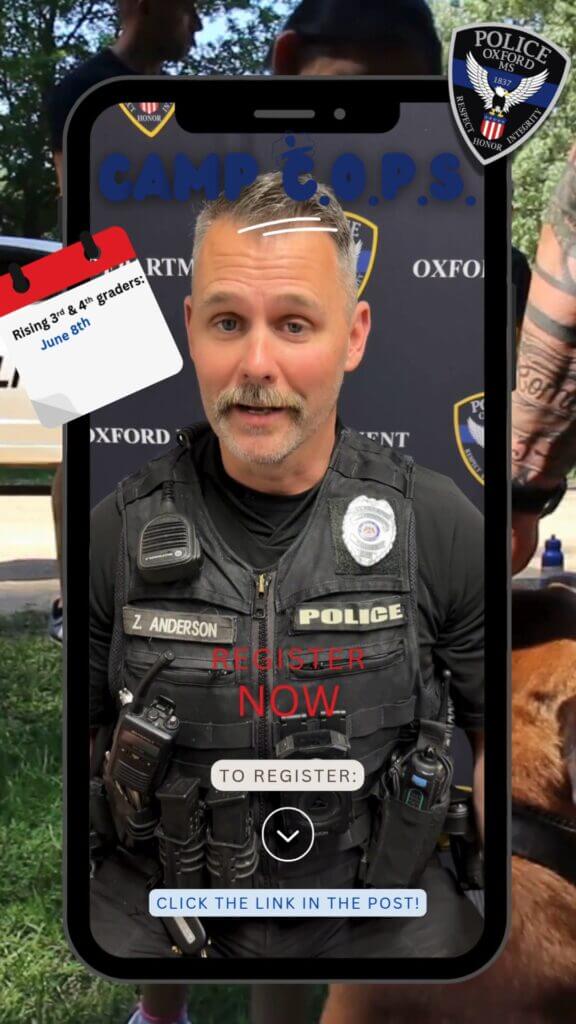 Oxford Police Department launches Camp COPS 2026