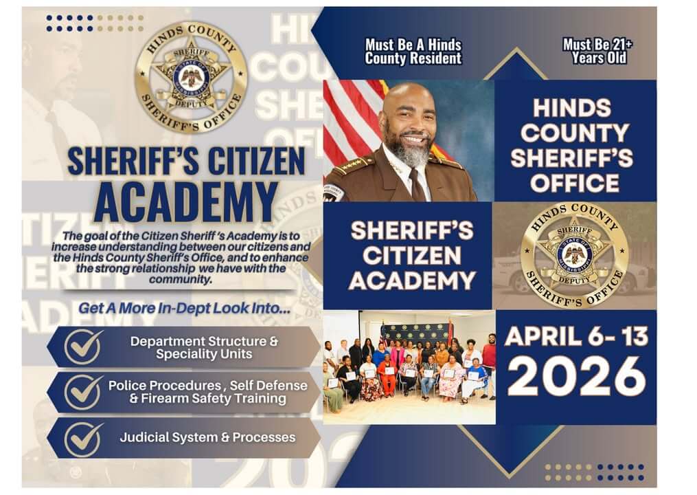 Hinds County Sheriff launches 2026 Citizens Academy