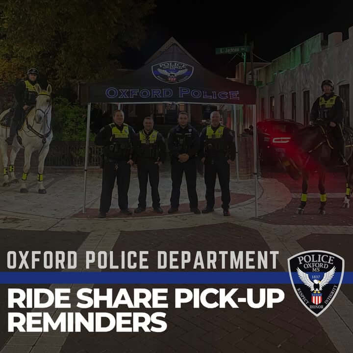 Oxford police urge ride-share use during Ole Miss SEC home weekend