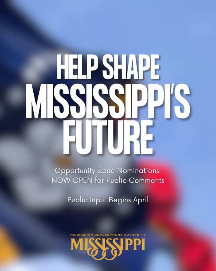 Mississippi seeks public input on Opportunity Zone nominations