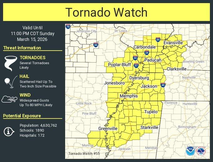 NWS Memphis posts photos on Facebook to share weather visuals