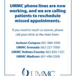 UMMC restores phone service, calls patients to reschedule appointments UMMC restores phone service, calls patients to reschedule appointments