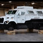 Gulfport police say thieves steal wheels from MRAP Gulfport police say thieves steal wheels from MRAP