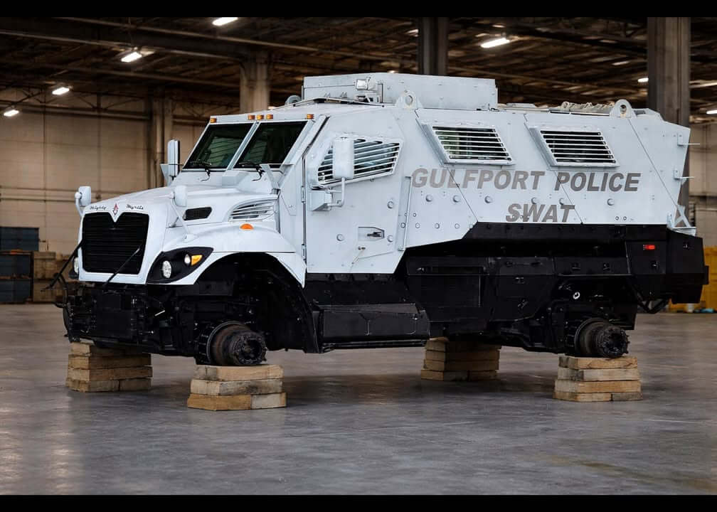 Gulfport police say thieves steal wheels from MRAP