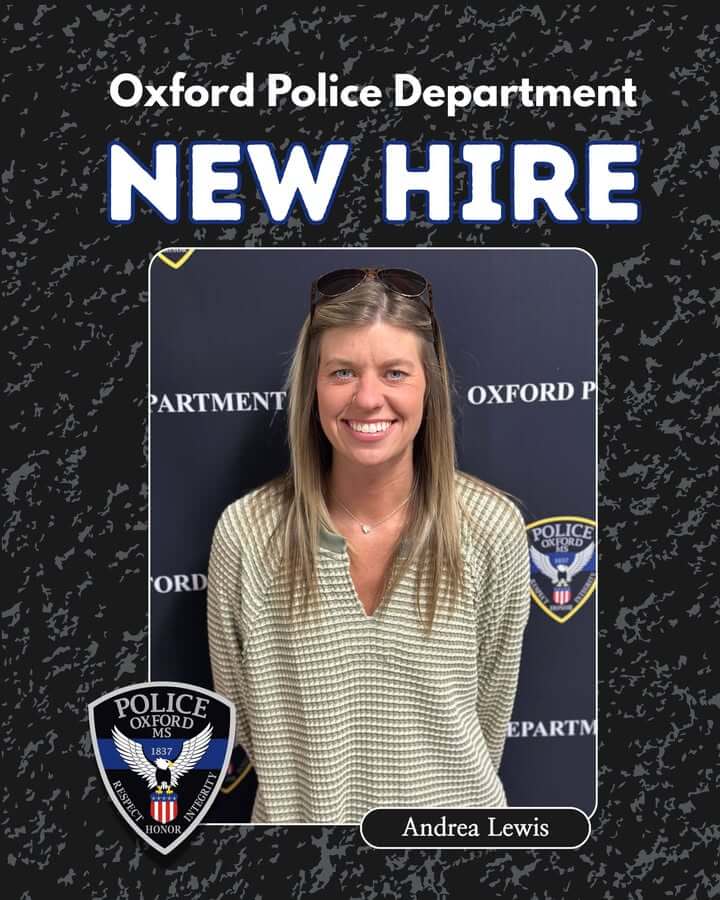 Oxford Police Department hires Andrea Lewis as dispatcher