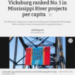 Vicksburg ranks No. 1 among Mississippi River communities Vicksburg ranks No. 1 among Mississippi River communities