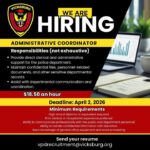 Vicksburg seeks administrative coordinator for municipal department Vicksburg seeks administrative coordinator for municipal department