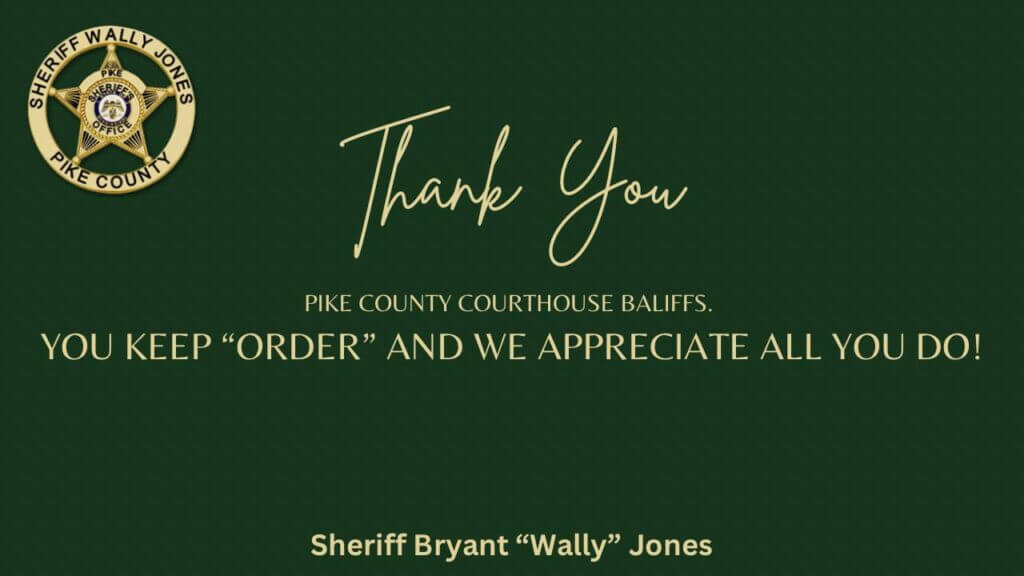 Pike County Sheriff’s Office posts thank-you message