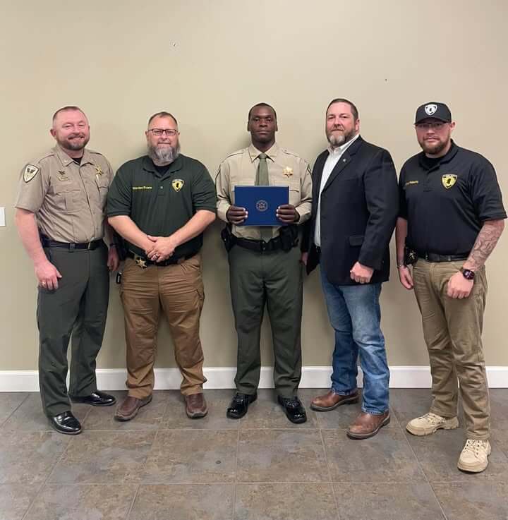 Deputy Antrell Tucker graduates North Mississippi law enforcement academy