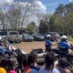 Motor Unit leaves McWillie Elementary students smiling Motor Unit leaves McWillie Elementary students smiling
