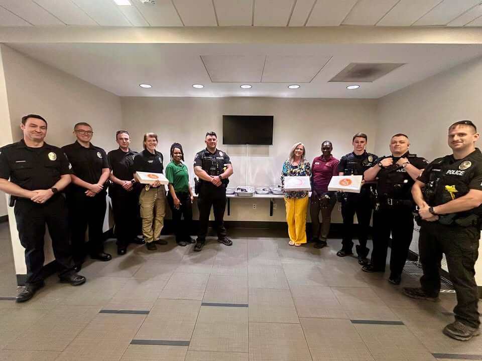 Connie's Chicken provides lunch for department