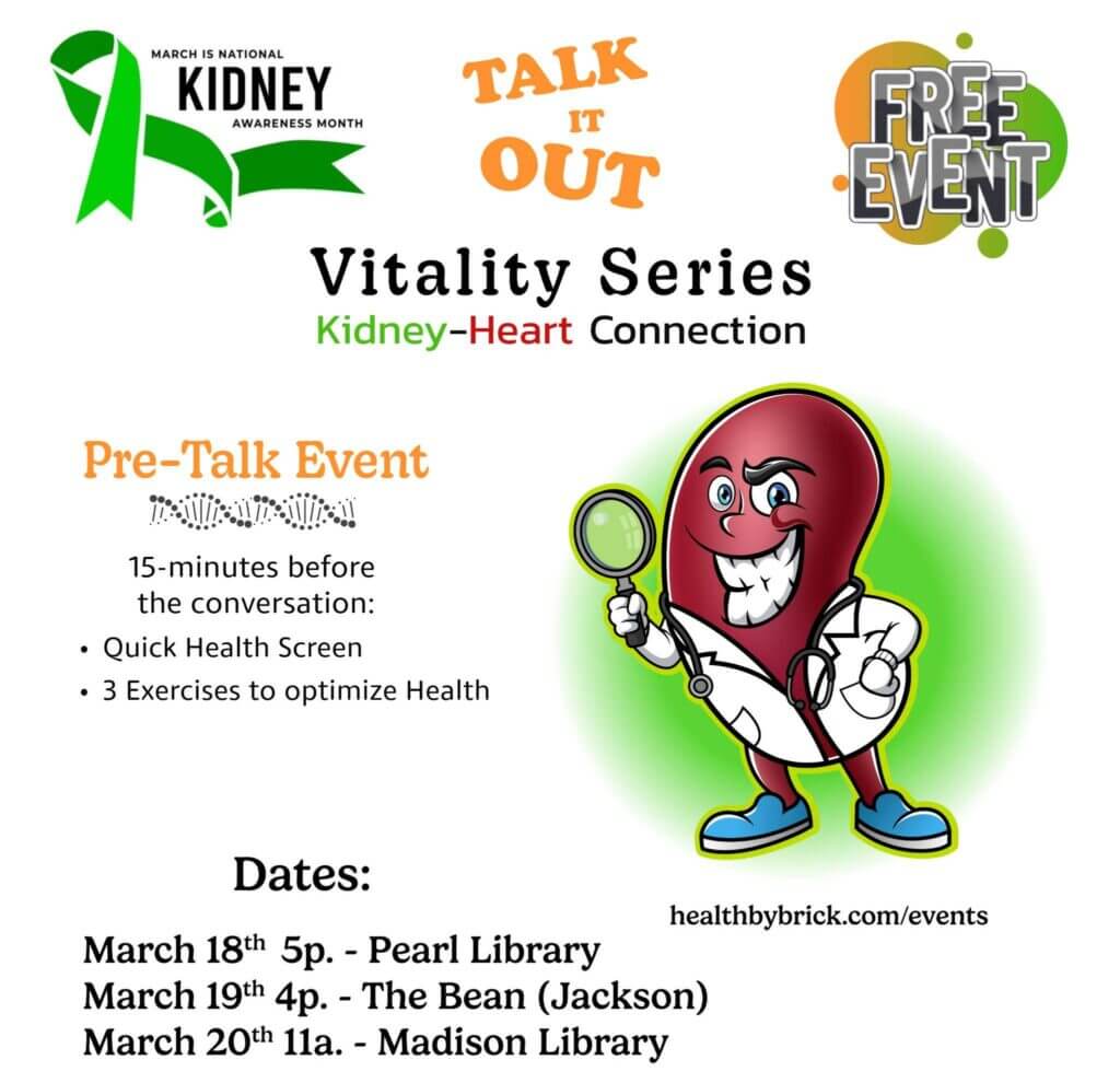 Health by Brick offers free talks on kidney-heart connection in March