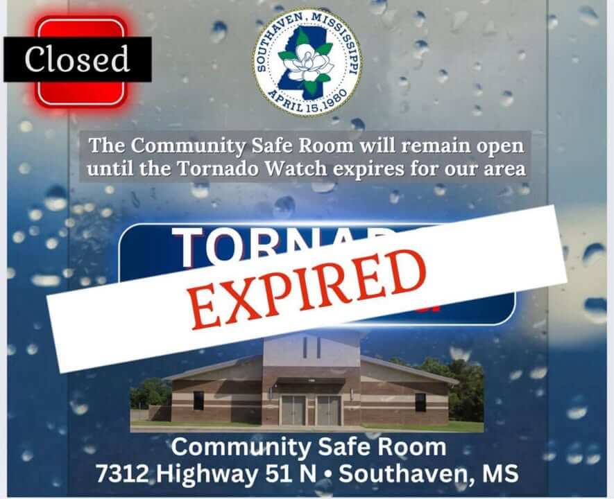 Tornado watch lifted; community safe room closes