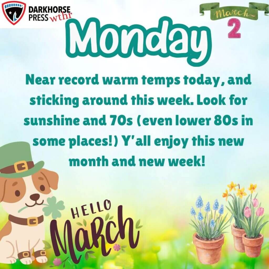 Warm temperatures persist across area this week