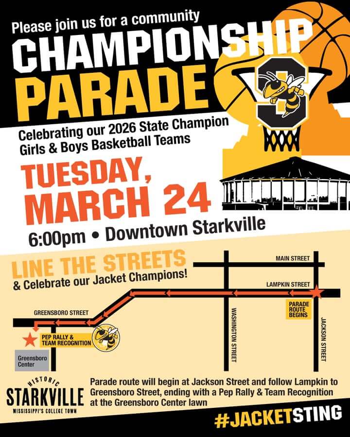 Starkville holds parade to honor state champion Yellow Jacket boys, girls