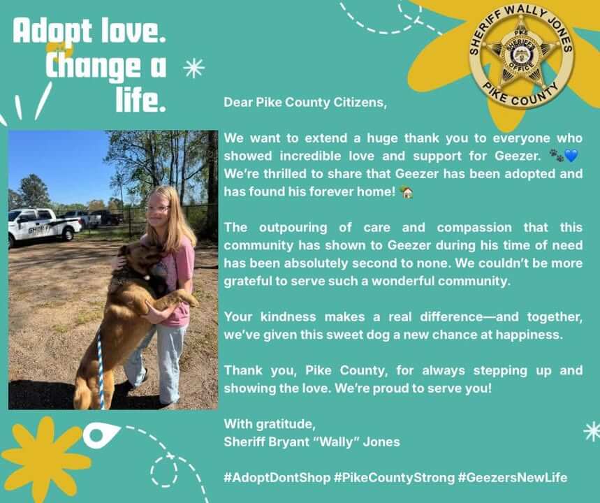 Pike County Sheriff's Office posts Geezer News update