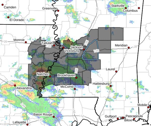 National Weather Service extends severe thunderstorm watch in Louisiana, Mississippi