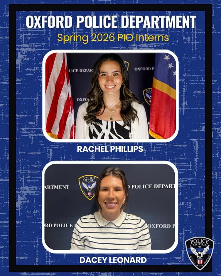 Law enforcement agency welcomes Spring 2026 PIO interns from University of Mississippi