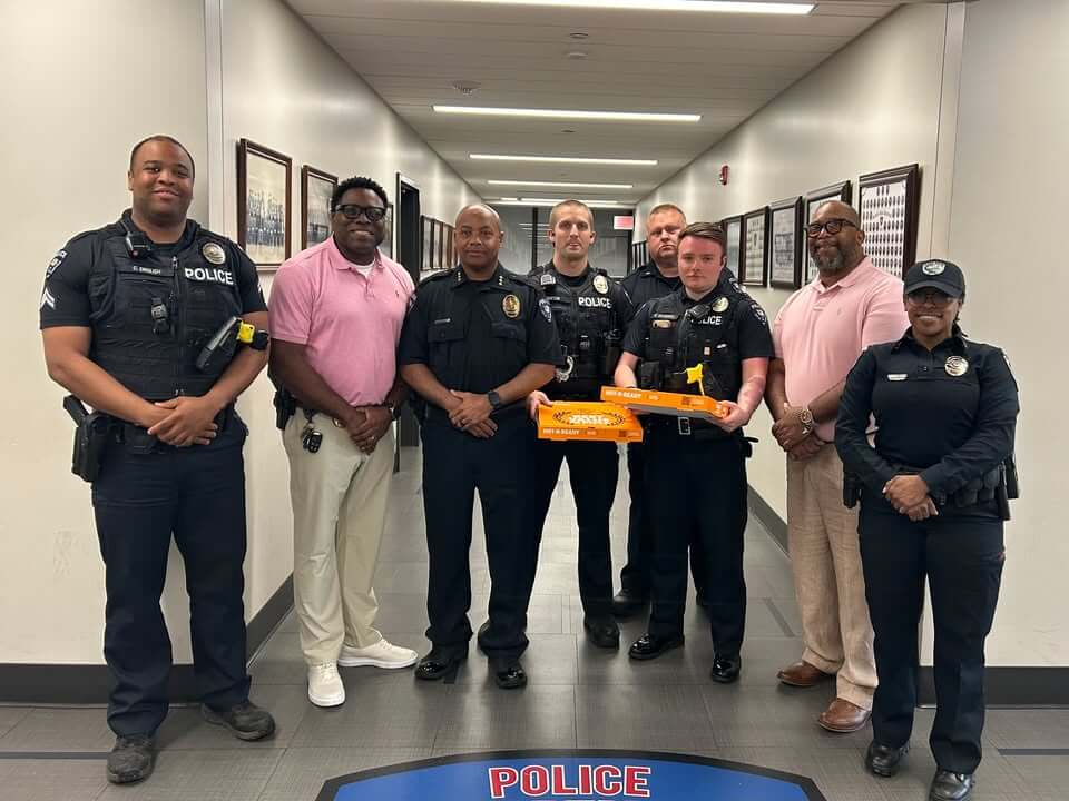 West Point officers bring lunch to support Starkville police