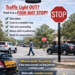 Treat dark traffic lights as four-way stops Treat dark traffic lights as four-way stops