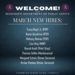 Mississippi Department of Public Safety welcomes new team members Mississippi Department of Public Safety welcomes new team members